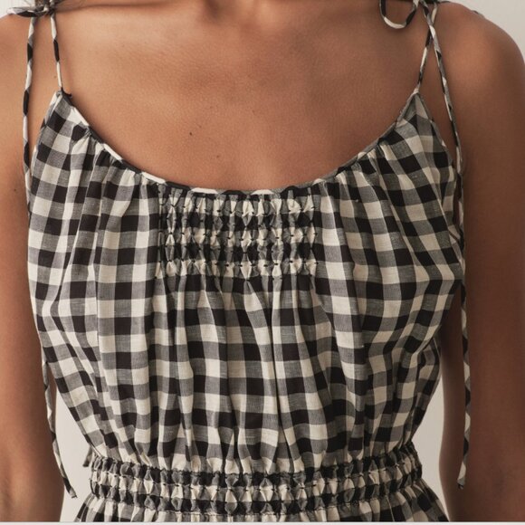 DÔEN Leslie Dress in Marilyn Gingham - Picture 4 of 9